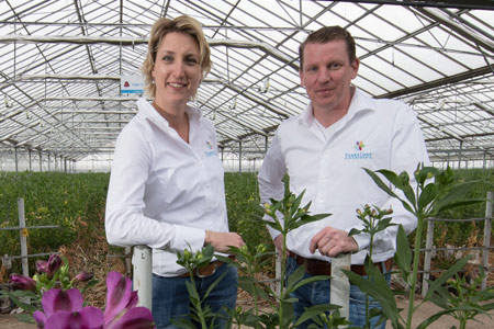 Karolien en Rick Tesselaar van Tesselaar Alstroemeria